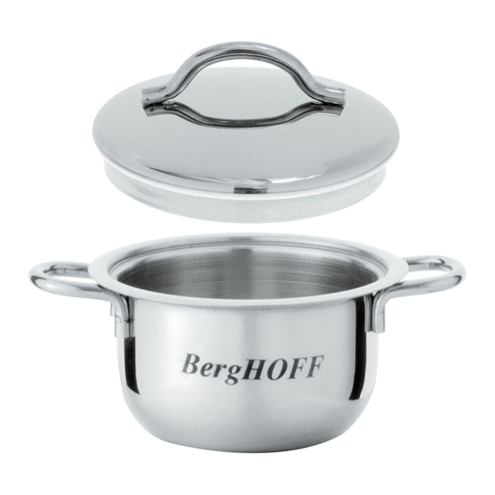 Image 5 of BergHOFF 4Pc 18/10 Stainless Steel 2.5" Condiment Canister Set