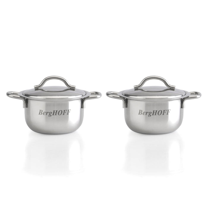 Image 6 of BergHOFF 4Pc 18/10 Stainless Steel 2.5" Condiment Canister Set