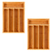 Image 1 of BergHOFF Bamboo 5-Slot Flatware Organizers, Set of Two