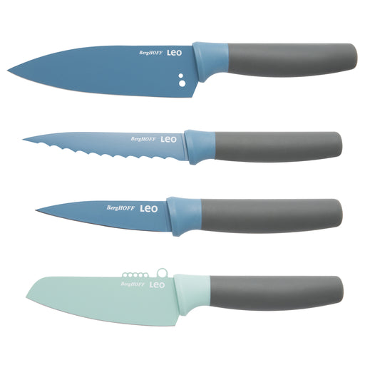 Image 1 of Leo 4Pc Kitchen Knife Set, Blue