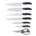 Image 3 of Forged 9pc Stainless Steel Knife Block Set with 3-in-1 Sharpener