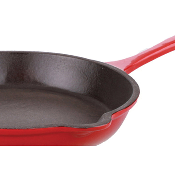 Image 10 of Neo 4pc Cast Iron Grill & Fry Pan Set, Red