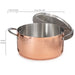 Image 2 of BergHOFF Vintage Tri-Ply Copper 9.5" Dutch Oven 5.75qt. with Lid, Hammered