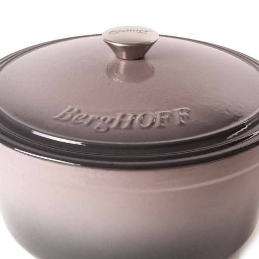 Image 2 of BergHOFF Neo Cast Iron 7qt. Round Dutch Oven 11" with Lid, Oyster