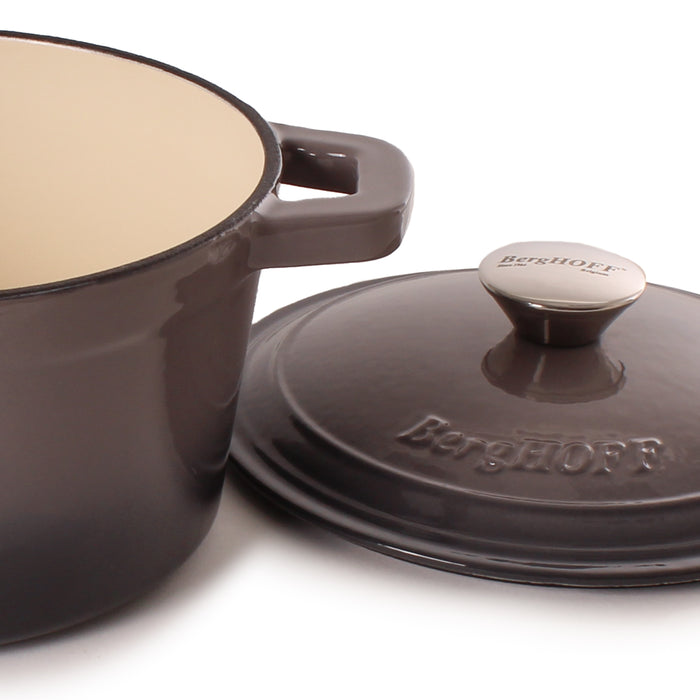 Image 7 of BergHOFF Neo Cast Iron 7qt. Round Dutch Oven 11" with Lid, Oyster