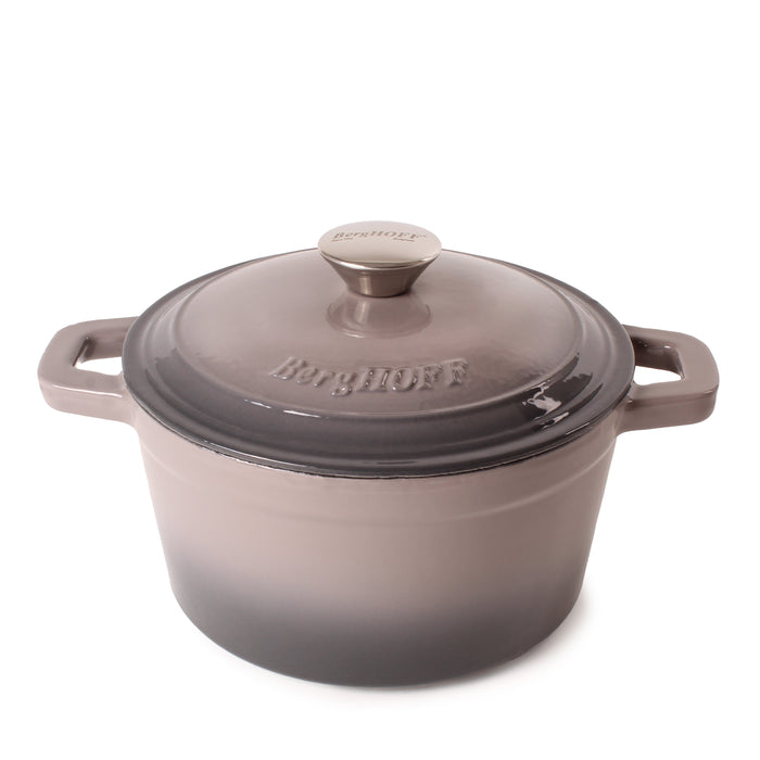 Image 1 of BergHOFF Neo Cast Iron 3qt. Round Dutch Oven 8" with Lid, Oyster