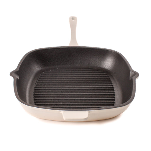 Image 1 of BergHOFF Neo 11" Cast Iron Square Grill Pan, Meringue