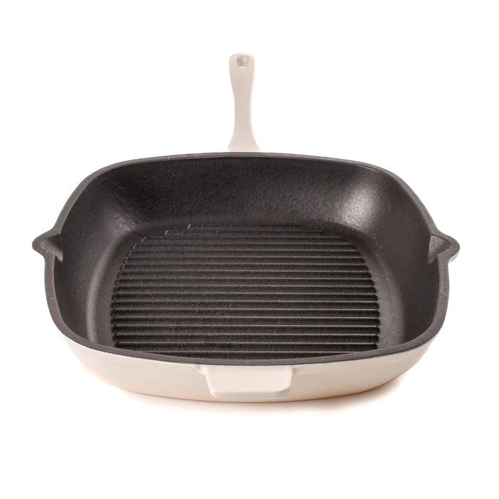 Image 1 of BergHOFF Neo 11" Cast Iron Square Grill Pan, Meringue