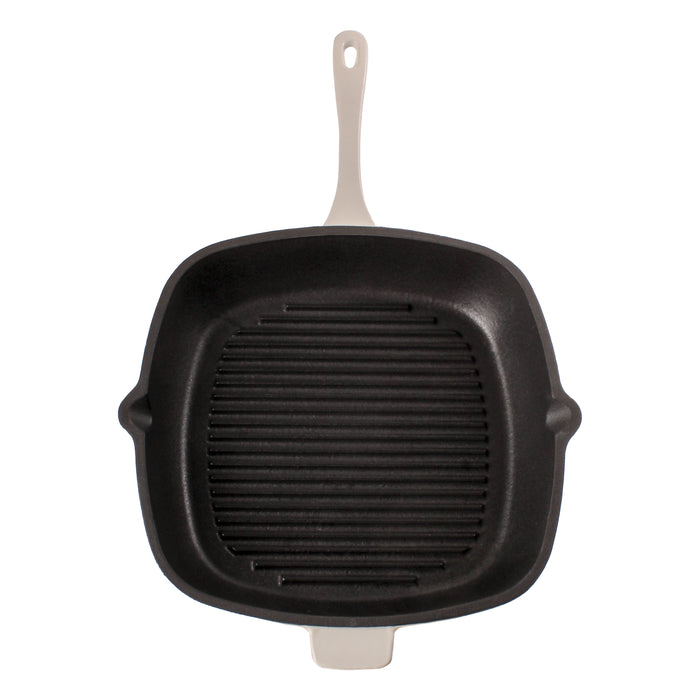 Image 6 of BergHOFF Neo 11" Cast Iron Square Grill Pan, Meringue