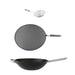 Image 1 of Geminis 3Pc Non-stick Spun Cast Aluminum 13.5" Wok With Silicone Screen & Skimmer