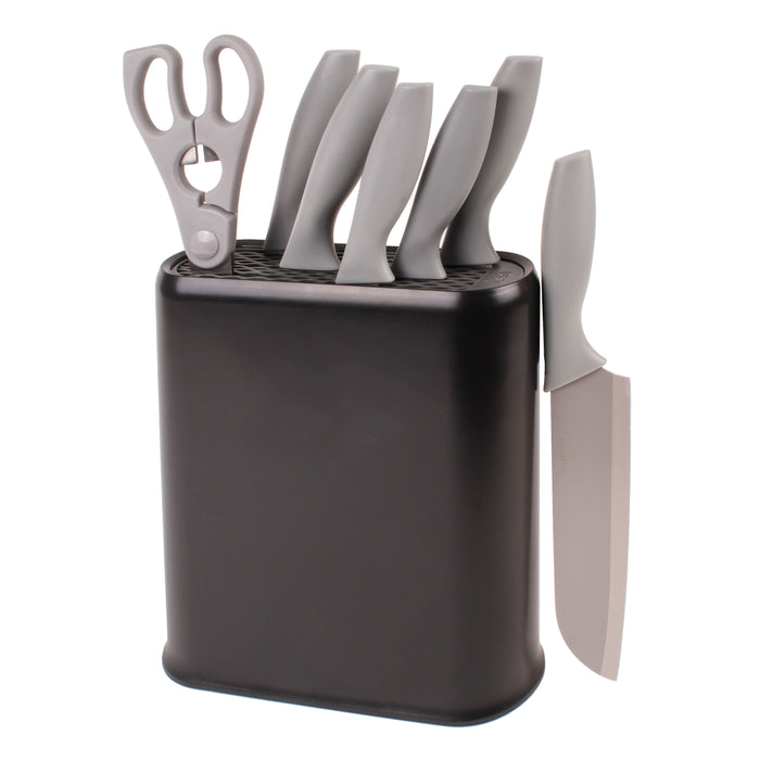 Fashion grey knife block set