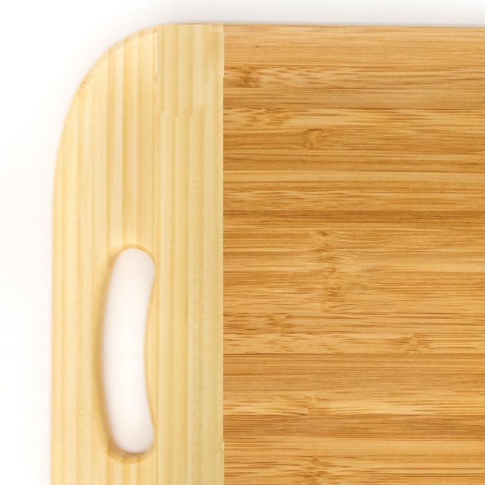 Image 2 of Bamboo 14.2" x 9.9" Rectangle Cutting Board, Two-toned