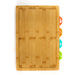 Image 1 of BergHOFF Bamboo Cutting Board with 4Pc Flexible Plastic Cutting Board Inserts, 16.5x 11.8x 1.1"