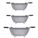 Image 1 of Essentials 3Pc Graduated Colander Set, 18/10 Stainless Steel, Sturdy Feet