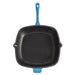 Image 3 of Neo 2Pc Cast Iron 11" Grill Pan with Steak Press, Blue