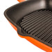 Image 5 of Neo 2Pc Cast Iron 11" Grill Pan with Steak Press, Orange