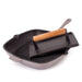 Image 2 of Neo 2Pc Cast Iron 11" Grill Pan with Steak Press, Oyster