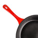 Image 5 of Neo 2pc Cast Iron 10" Fry Pan with Steak Press, Red