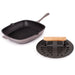 Image 1 of Neo 2pc Cast Iron 11" Grill Pan with Slotted Steak Press, Oyster