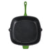 Image 3 of Neo 3pc Cast Iron Cookware Set, Grill Pan & Round Dutch Oven, Green