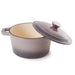 Image 2 of Neo 3pc Cast Iron Cookware Set, Grill Pan & Round Dutch Oven, Oyster