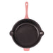 Image 10 of Neo 3pc Cast Iron Fry Pan & Grill Pan Set with Slotted Steak Press, Pink