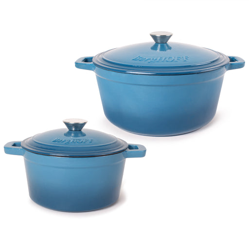 Image 1 of Neo 4pc Cast Iron Cookware Set, 3qt. & 7qt., Blue