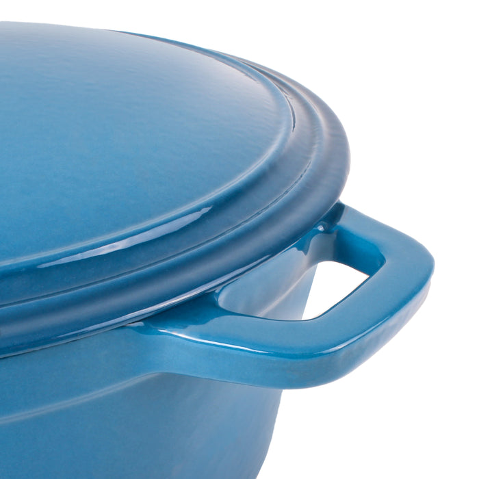 Image 9 of Neo 4pc Cast Iron Cookware Set, 3qt. & 7qt., Blue