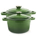 Image 1 of Neo 4pc Cast Iron Cookware Set, 3qt. & 7qt., Green