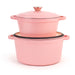 Image 7 of Neo 4pc Cast Iron Cookware Set, 3qt. & 7qt., Pink