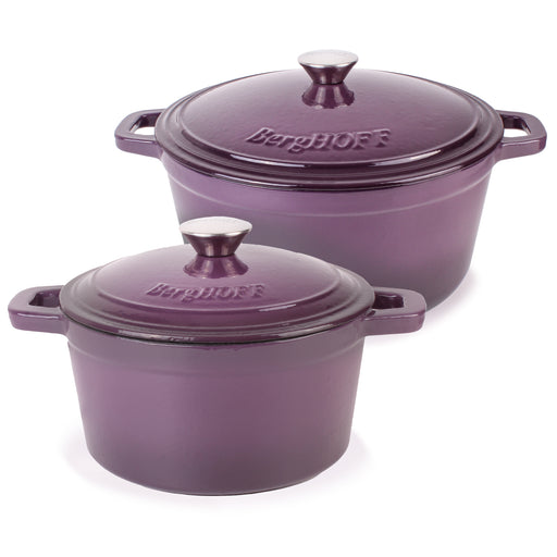 Image 1 of Neo 4pc Cast Iron Cookware Set, 3qt. & 7qt., Purple