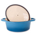 Image 3 of Neo 5pc Cast Iron Oval Dutch Oven Set with 10" Fry Pan, 5qt. & 8qt., Blue