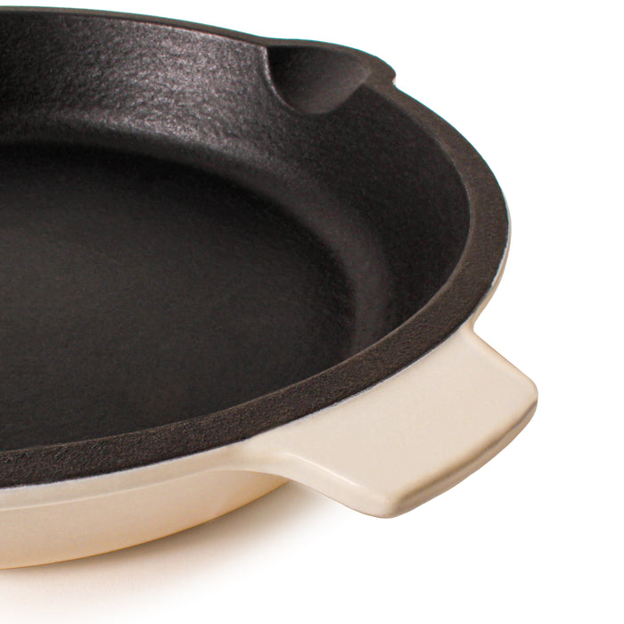 Image 10 of Neo 5pc Cast Iron Oval Dutch Oven Set with 10" Fry Pan, 5qt. & 8qt., Meringue