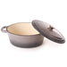 Image 7 of Neo 5pc Cast Iron Oval Dutch Oven Set with 10" Fry Pan, 5qt. & 8qt., Oyster