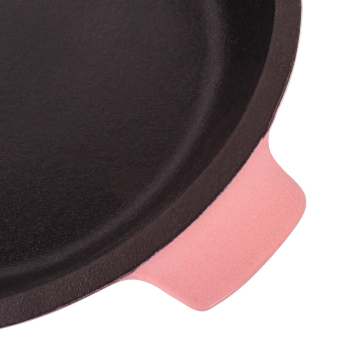 Image 10 of Neo 5pc Cast Iron Oval Dutch Oven Set with 10" Fry Pan, 5qt. & 8qt., Pink