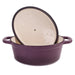 Image 3 of Neo 5pc Cast Iron Oval Dutch Oven Set with 10" Fry Pan, 5qt. & 8qt., Purple