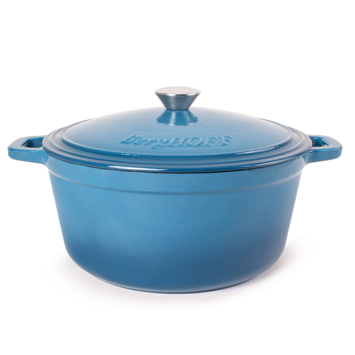 Image 6 of Neo 4Pc Cast Iron Set: 5qt. & 8qt. Covered Stockpot, Blue