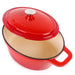 Image 8 of Neo 4pc Cast Iron Cookware Set, 5qt. & 8qt., Red