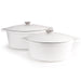 Image 1 of Neo 4Pc Cast Iron Cookware Set, 5qt. & 8qt., White