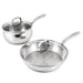 Image 3 of BergHOFF Belly Shape 7pc 18/10 Stainless Steel Cookware Set with Glass Lids