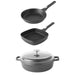 Image 1 of BergHOFF Gem 4Pc Non-stick Cast Aluminum Cookware Set, Fry pan, Grill Pan & Saute Pan