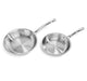 Image 1 of BergHOFF Professional 2pc Tri-Ply 18/10 Stainless Steel Cookware Set, 8" & 10" Fry Pan