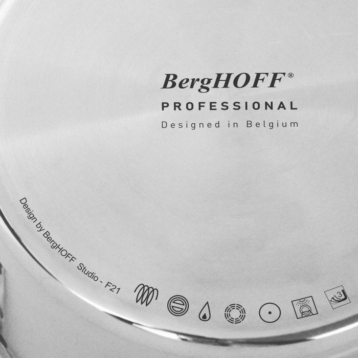 Image 9 of BergHOFF Professional 5pc Tri-Ply 18/10 Stainless Steel Starter Cookware Set, SS Lids