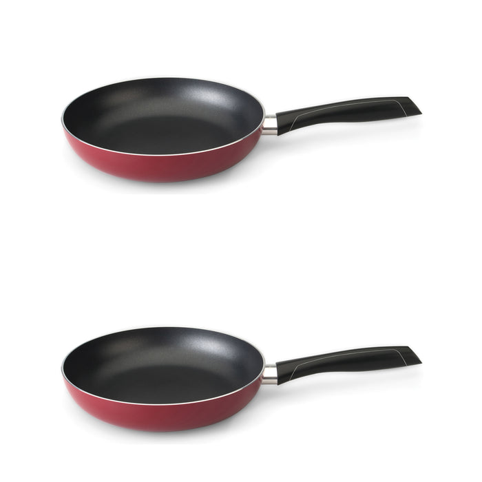 Image 1 of Geminis 2pc Aluminum Fry Pan Set 9.5", Red