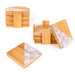 Image 2 of Bamboo 14pc Coasters Set, Square