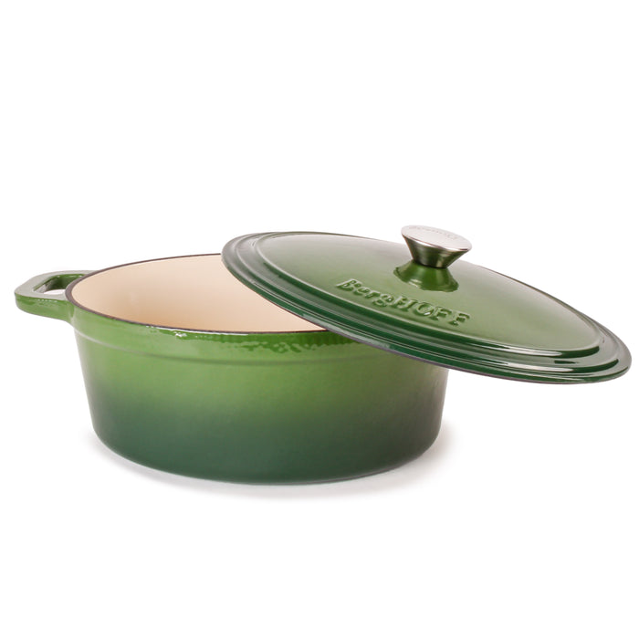 Image 5 of Neo 4Pc Cast Iron Cookware Set, 5qt. & 8qt., Green