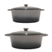 Image 1 of Neo 4Pc Cast Iron Cookware Set, 5qt. & 8qt. Dutch Ovens, Matching Lids, Oyster