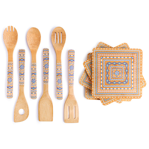 Image 1 of BergHOFF Patterned 10Pc Bamboo Set