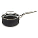Image 6 of BergHOFF Essentials Non-stick Hard Anodized 6.25" Saucepan 1.3qt. With Glass Lid, Black