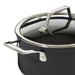 Image 3 of BergHOFF Essentials Non-stick Hard Anodized 10" Stockpot 5.3qt. With Glass Lid, Black